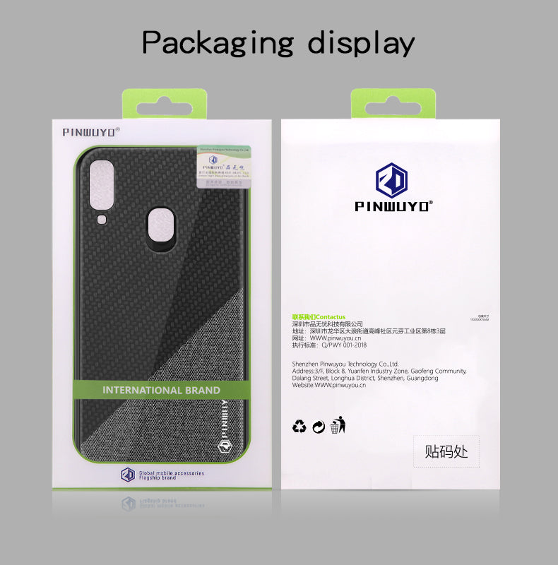 PINWUYO Honor Series PU Leather Coated TPU Cover for Samsung Galaxy A40