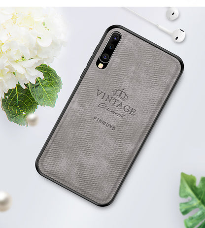 PINWUYO Honorable Series PU Leather Coated PC + TPU Hybrid Case for Samsung Galaxy A50 / A50s / A30s