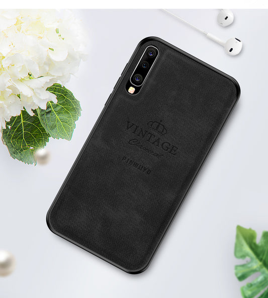 PINWUYO Honorable Series PU Leather Coated PC + TPU Hybrid Case for Samsung Galaxy A70