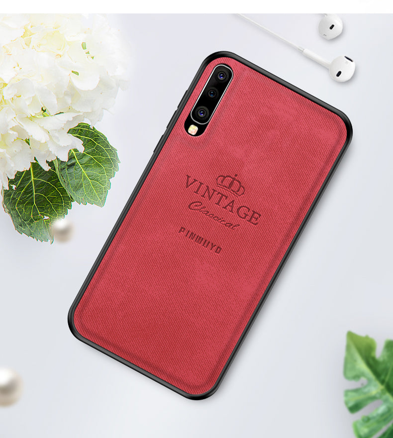 PINWUYO Honorable Series PU Leather Coated PC + TPU Hybrid Case for Samsung Galaxy A70
