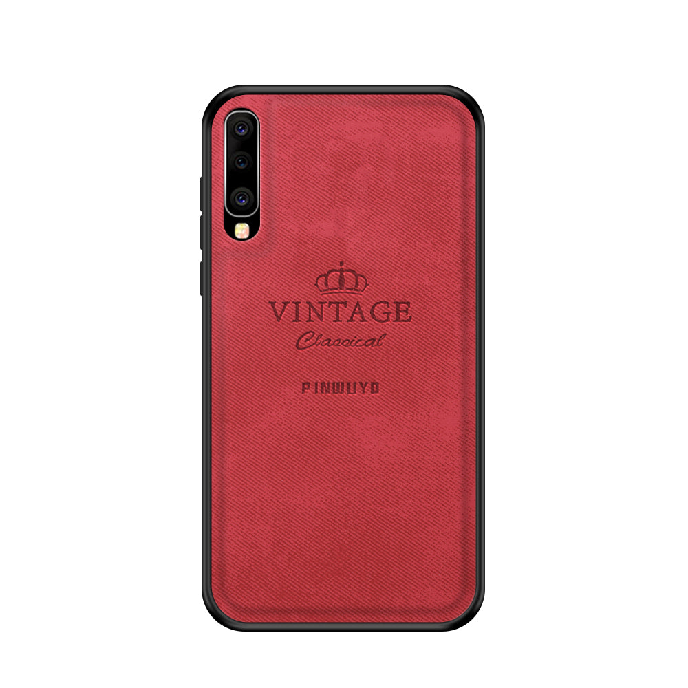 PINWUYO Honorable Series PU Leather Coated PC + TPU Hybrid Case for Samsung Galaxy A70
