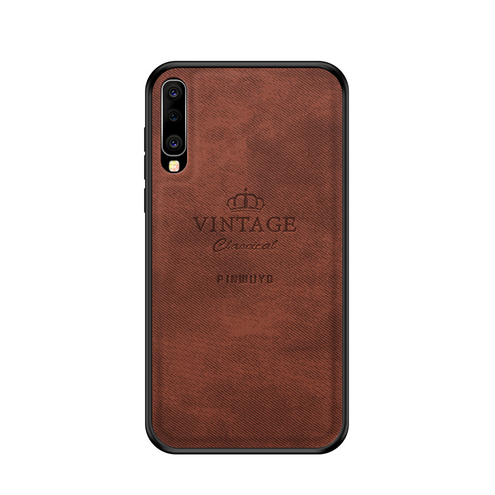 PINWUYO Honorable Series PU Leather Coated PC + TPU Hybrid Case for Samsung Galaxy A70