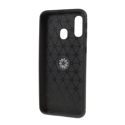 Finger Ring Kickstand TPU Case for Samsung Galaxy A40 (Built-in Metal Sheet)