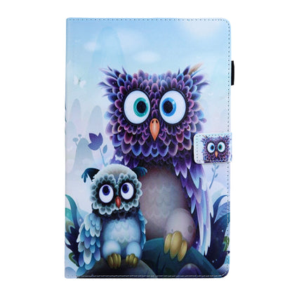 Animal Series Patterned Leather Card Holder Case for Samsung Galaxy Tab A 10.5 (2018) T590 T595 T597