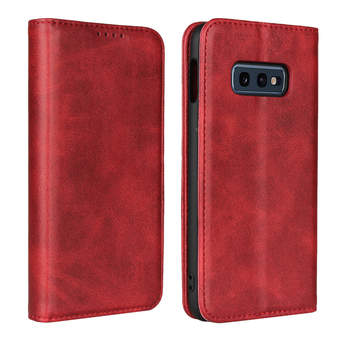 Auto-absorbed Leather Wallet Stand Cover for Samsung Galaxy S10e