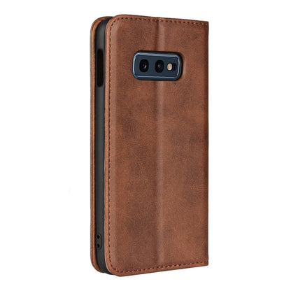 Auto-absorbed Leather Wallet Stand Cover for Samsung Galaxy S10e