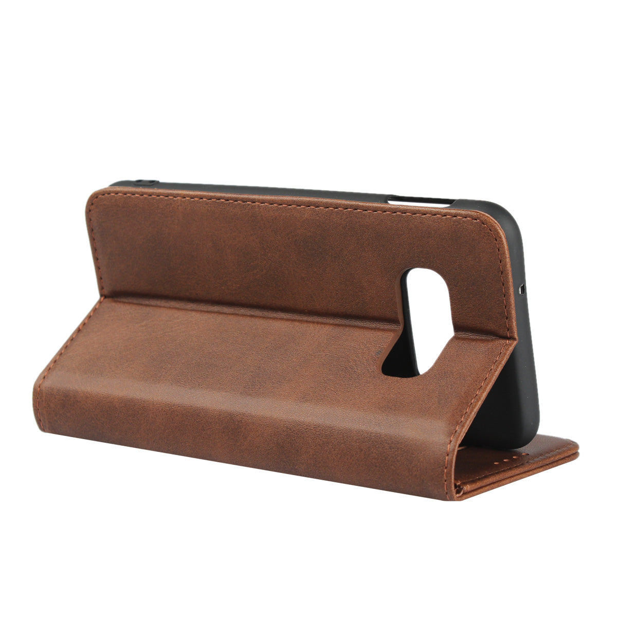 Auto-absorbed Leather Wallet Stand Cover for Samsung Galaxy S10e