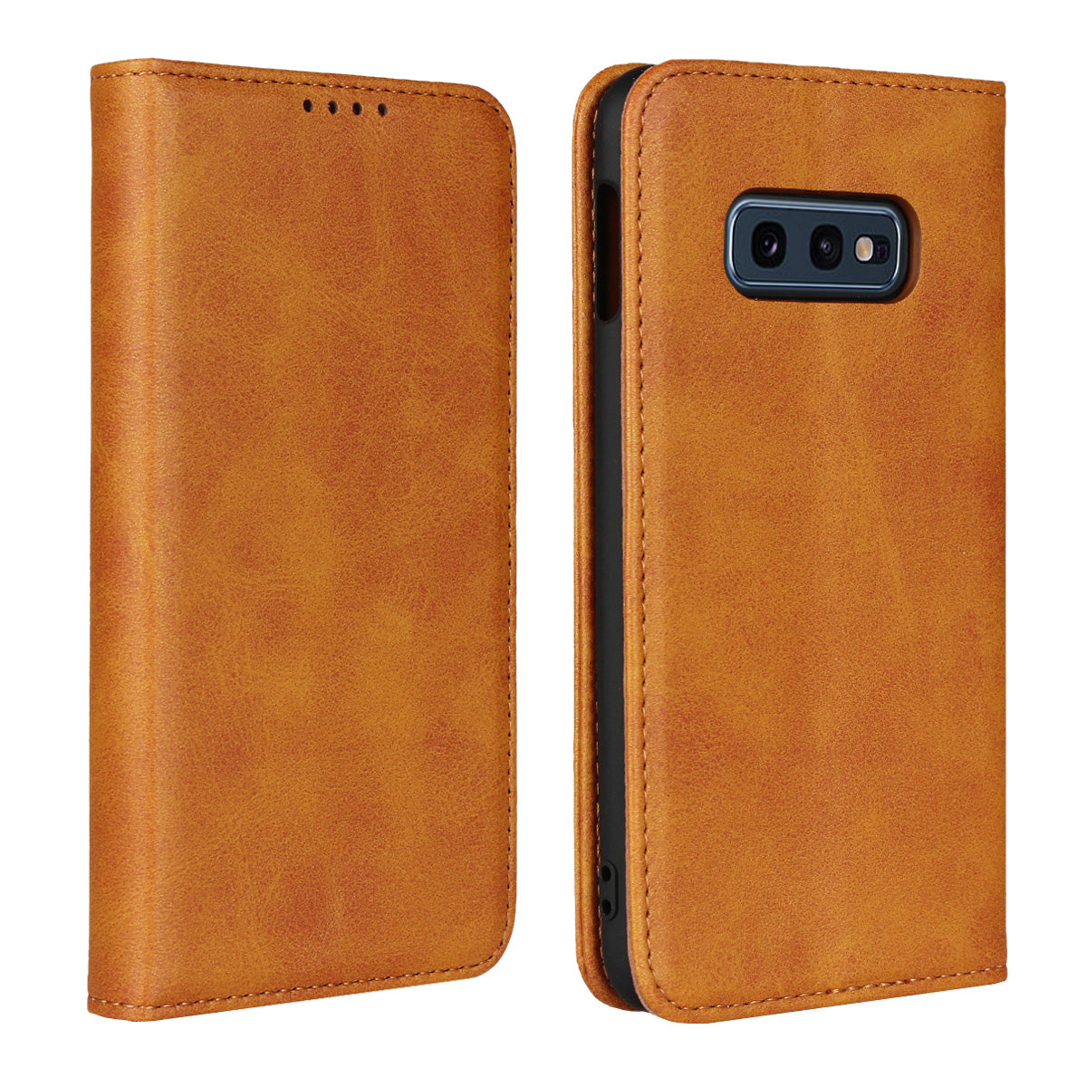 Auto-absorbed Leather Wallet Stand Cover for Samsung Galaxy S10e
