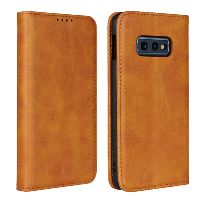 Auto-absorbed Leather Wallet Stand Cover for Samsung Galaxy S10e
