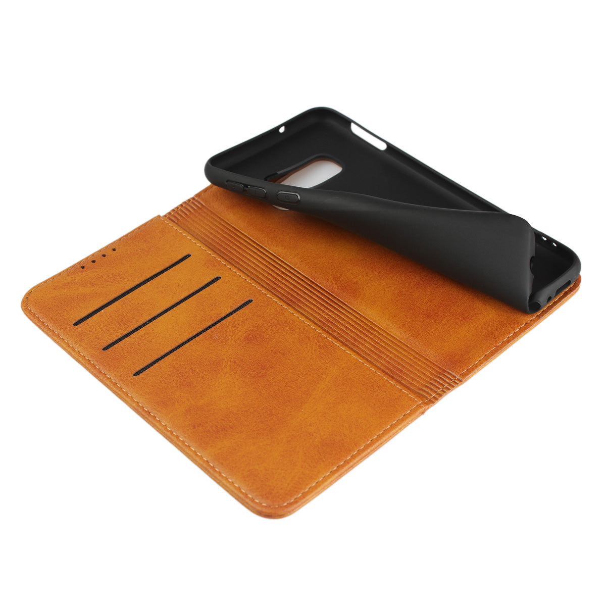 Auto-absorbed Leather Wallet Stand Cover for Samsung Galaxy S10e