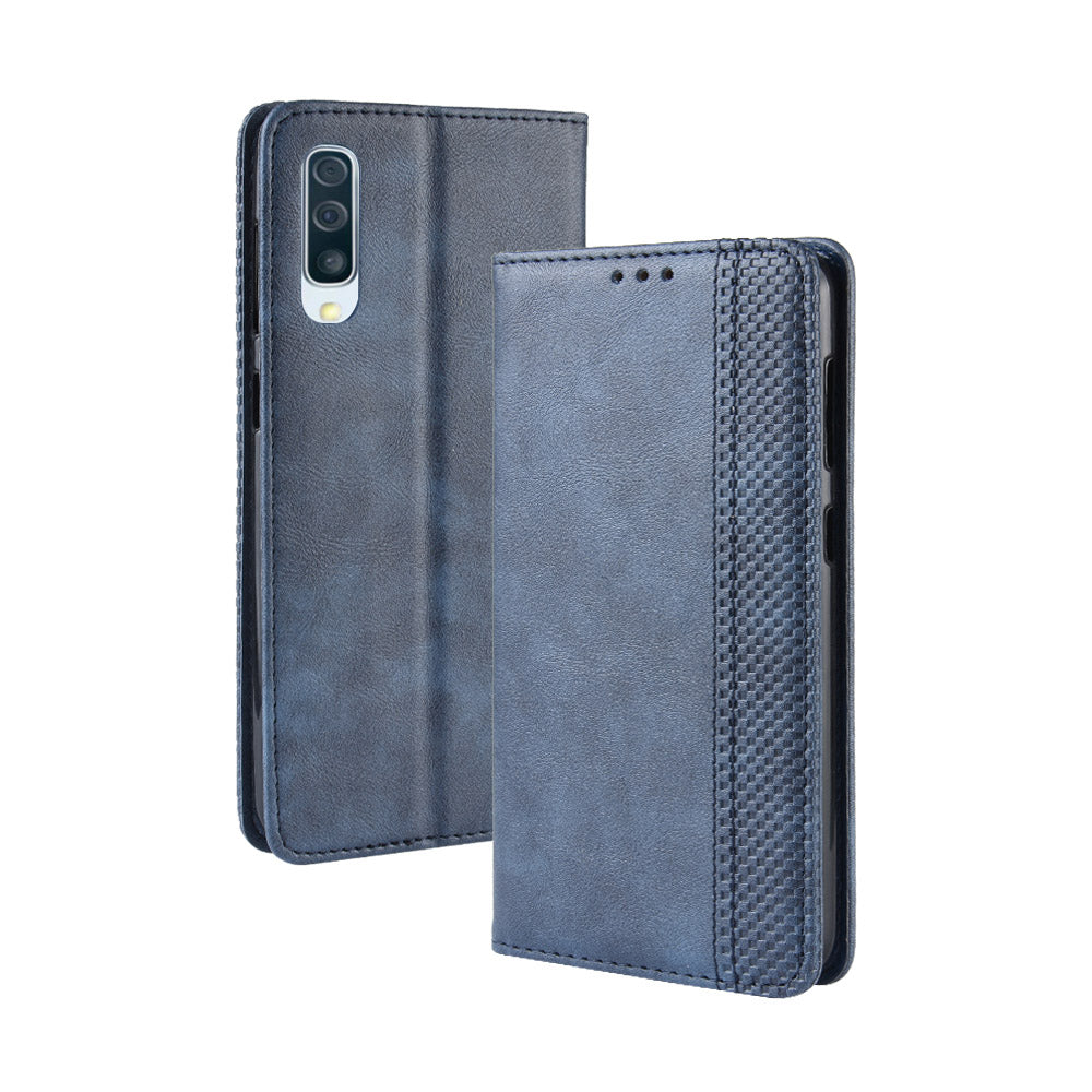 Vintage Style PU Leather Wallet Phone Case for Samsung Galaxy A70