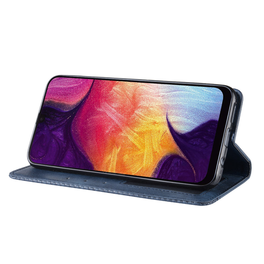 Vintage Style PU Leather Wallet Phone Case for Samsung Galaxy A70