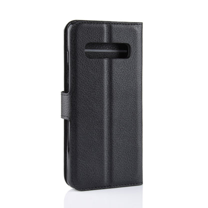 For Samsung Galaxy S10 5G Litchi Skin PU Leather Wallet Cell Phone Cover