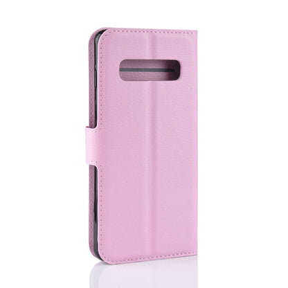For Samsung Galaxy S10 5G Litchi Skin PU Leather Wallet Cell Phone Cover