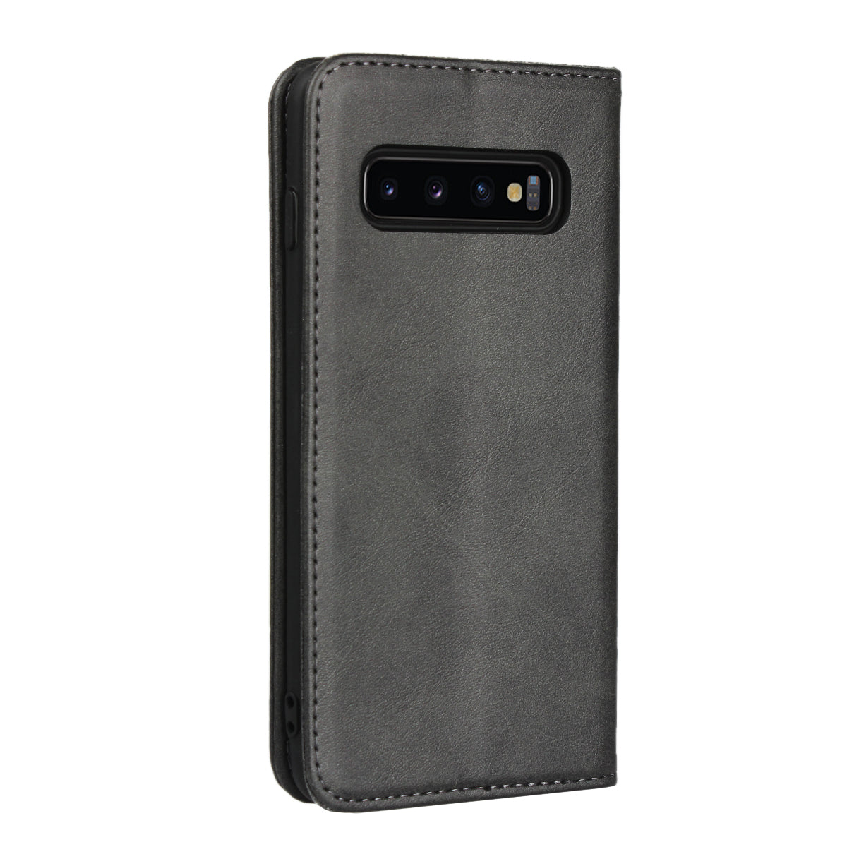 Auto-absorbed Leather Wallet Stand Case for Samsung Galaxy S10