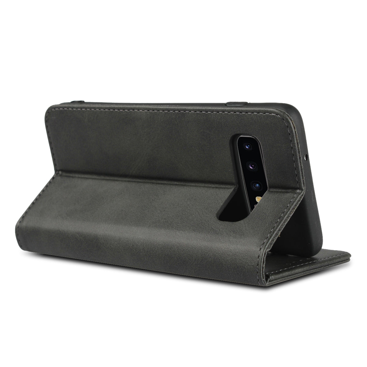 Auto-absorbed Leather Wallet Stand Case for Samsung Galaxy S10