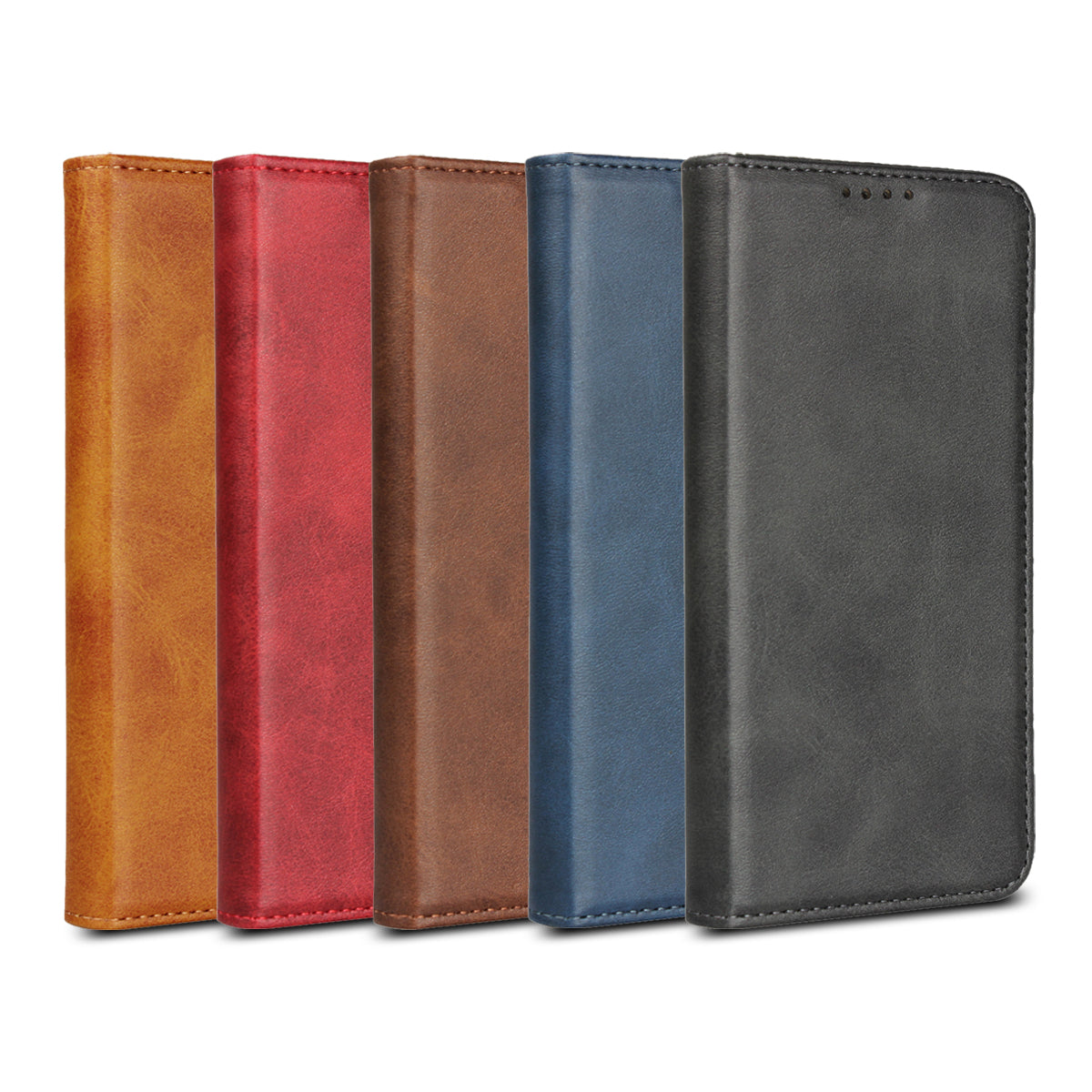 Auto-absorbed Leather Wallet Stand Case for Samsung Galaxy S10