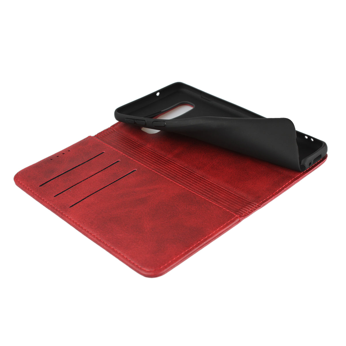 Auto-absorbed Leather Wallet Stand Case for Samsung Galaxy S10