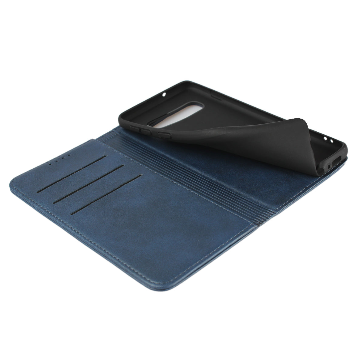 Auto-absorbed Leather Wallet Stand Case for Samsung Galaxy S10