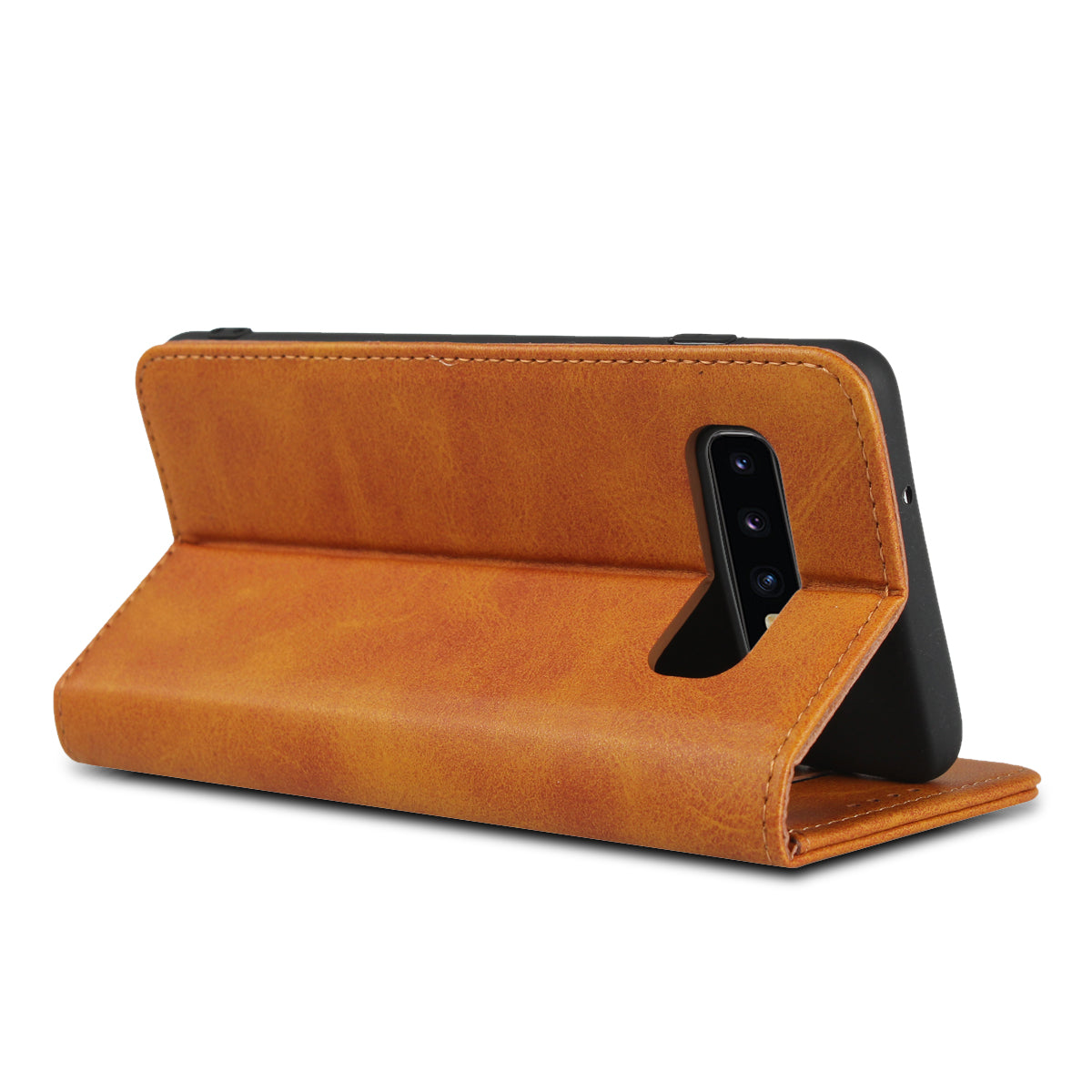 Auto-absorbed Leather Wallet Stand Case for Samsung Galaxy S10