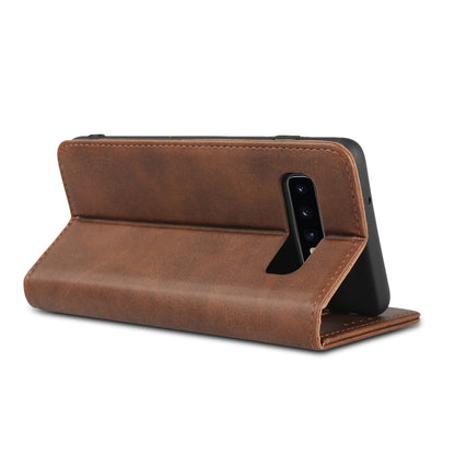 Auto-absorbed Leather Wallet Stand Case for Samsung Galaxy S10