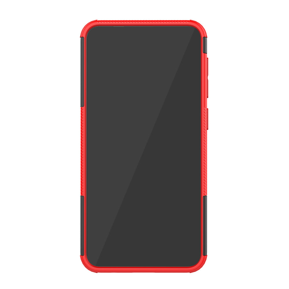 2-in-1 Tyre Pattern PC + TPU Hybrid Mobile Phone Case with Kickstand for Samsung Galaxy M10 / A10