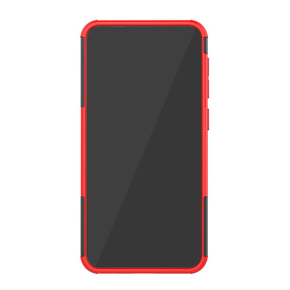 2-in-1 Tyre Pattern PC + TPU Hybrid Mobile Phone Case with Kickstand for Samsung Galaxy M10 / A10