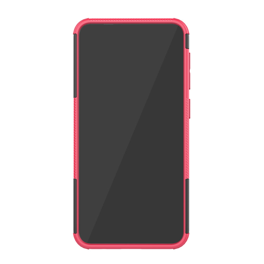 2-in-1 Tyre Pattern PC + TPU Hybrid Mobile Phone Case with Kickstand for Samsung Galaxy M10 / A10