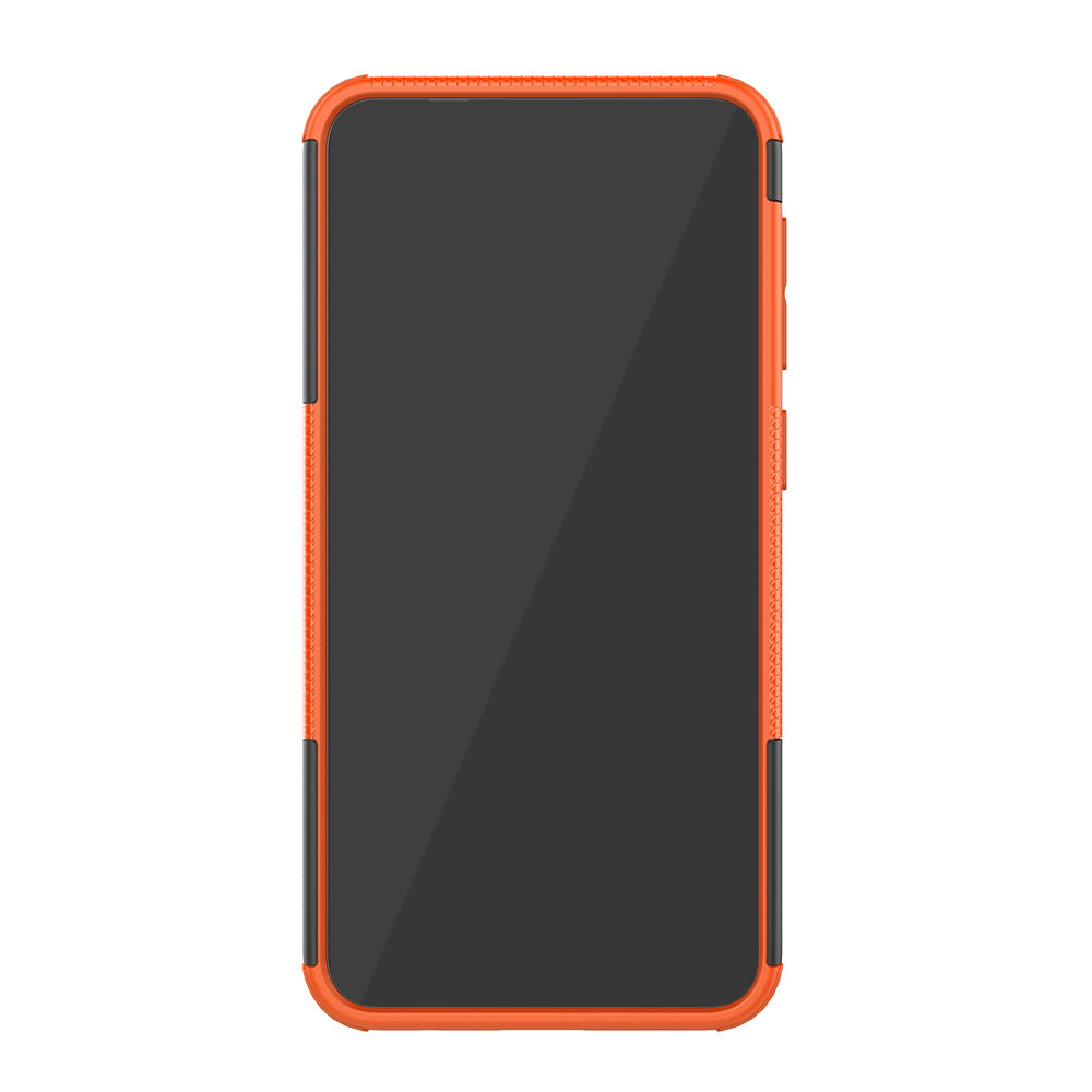 2-in-1 Tyre Pattern PC + TPU Hybrid Mobile Phone Case with Kickstand for Samsung Galaxy M10 / A10