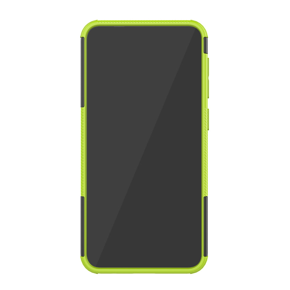 2-in-1 Tyre Pattern PC + TPU Hybrid Mobile Phone Case with Kickstand for Samsung Galaxy M10 / A10