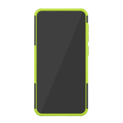 2-in-1 Tyre Pattern PC + TPU Hybrid Mobile Phone Case with Kickstand for Samsung Galaxy M10 / A10