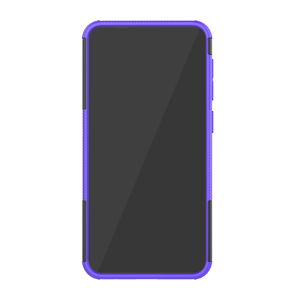 2-in-1 Tyre Pattern PC + TPU Hybrid Mobile Phone Case with Kickstand for Samsung Galaxy M10 / A10