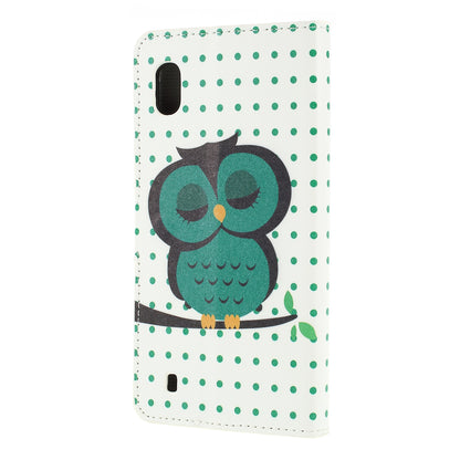 Pattern Printing PU Leather Cell Phone Casing for Samsung Galaxy A10