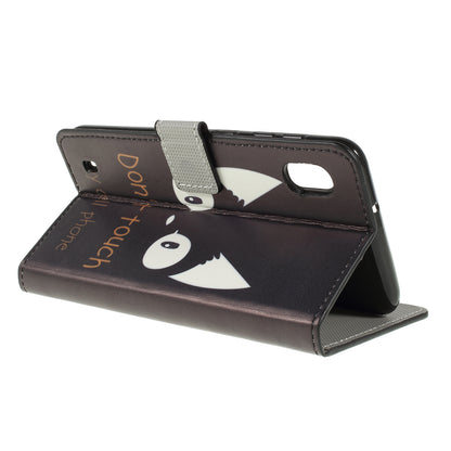 Pattern Printing PU Leather Cell Phone Casing for Samsung Galaxy A10