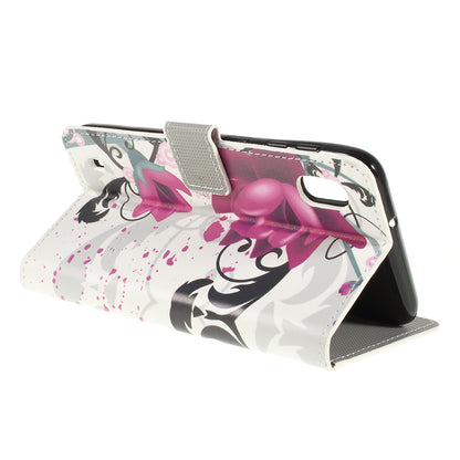 Pattern Printing PU Leather Cell Phone Casing for Samsung Galaxy A10