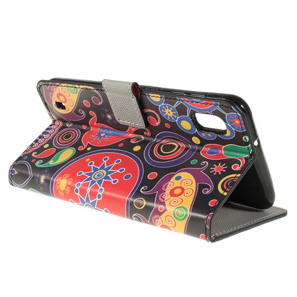 Pattern Printing PU Leather Cell Phone Casing for Samsung Galaxy A10