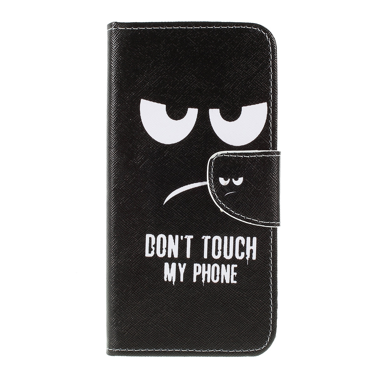Cross Texture Pattern Printing PU Leather Magnetic Phone Cover for Samsung Galaxy A10