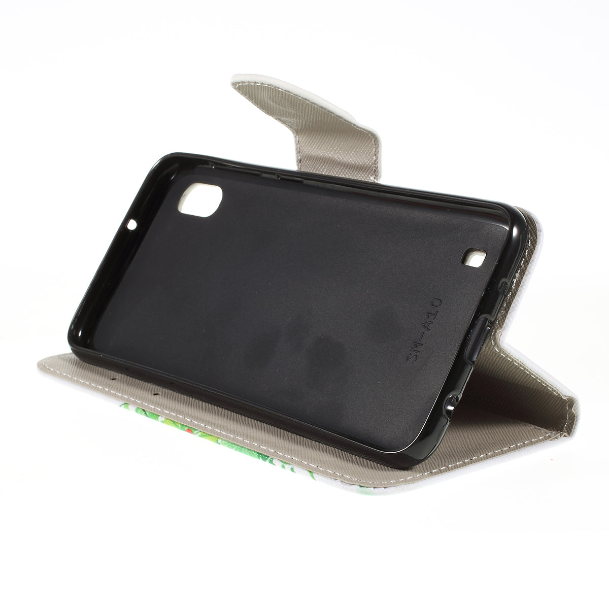 Cross Texture Pattern Printing PU Leather Magnetic Phone Cover for Samsung Galaxy A10