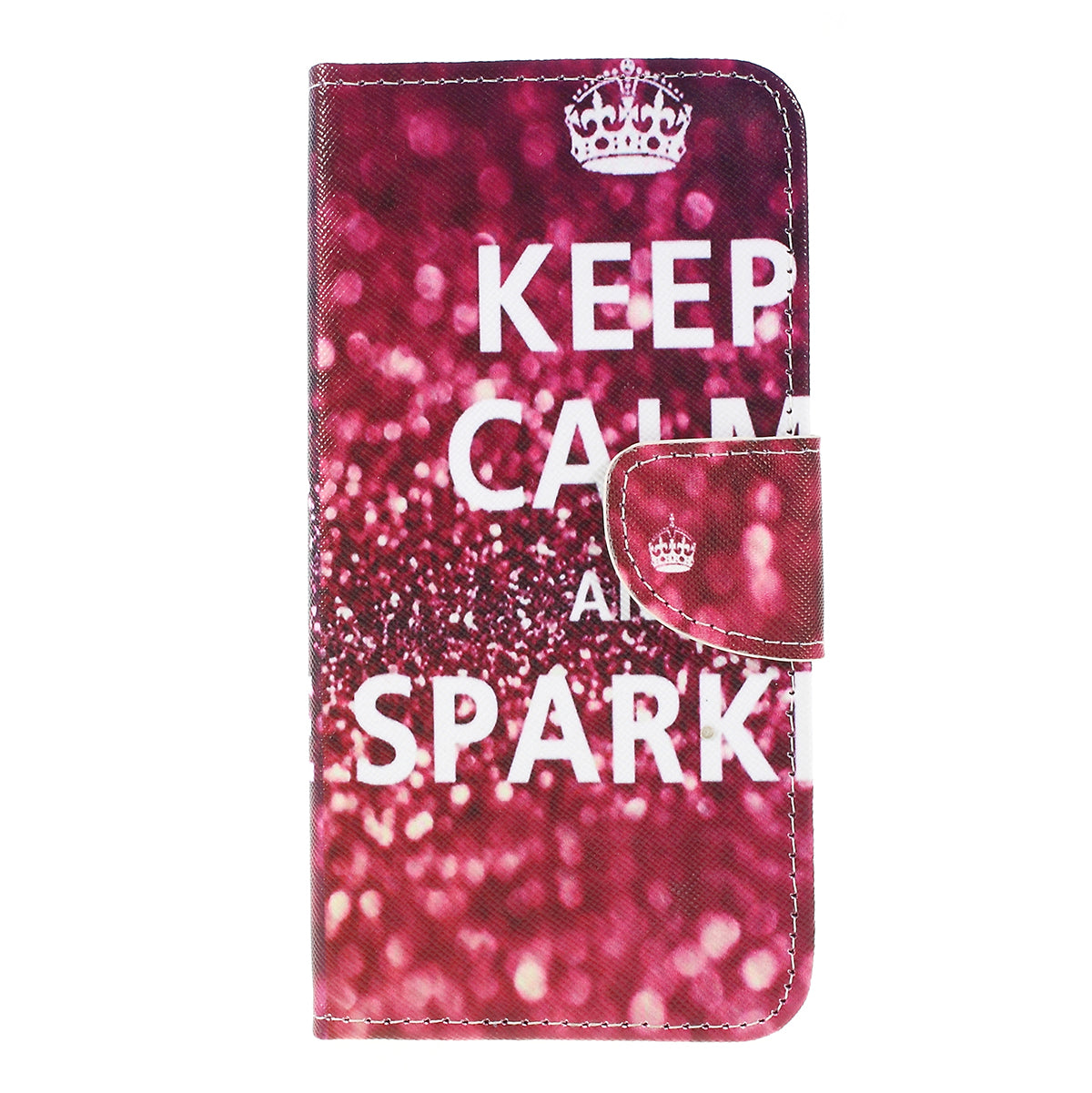 Cross Texture Pattern Printing PU Leather Magnetic Phone Cover for Samsung Galaxy A10
