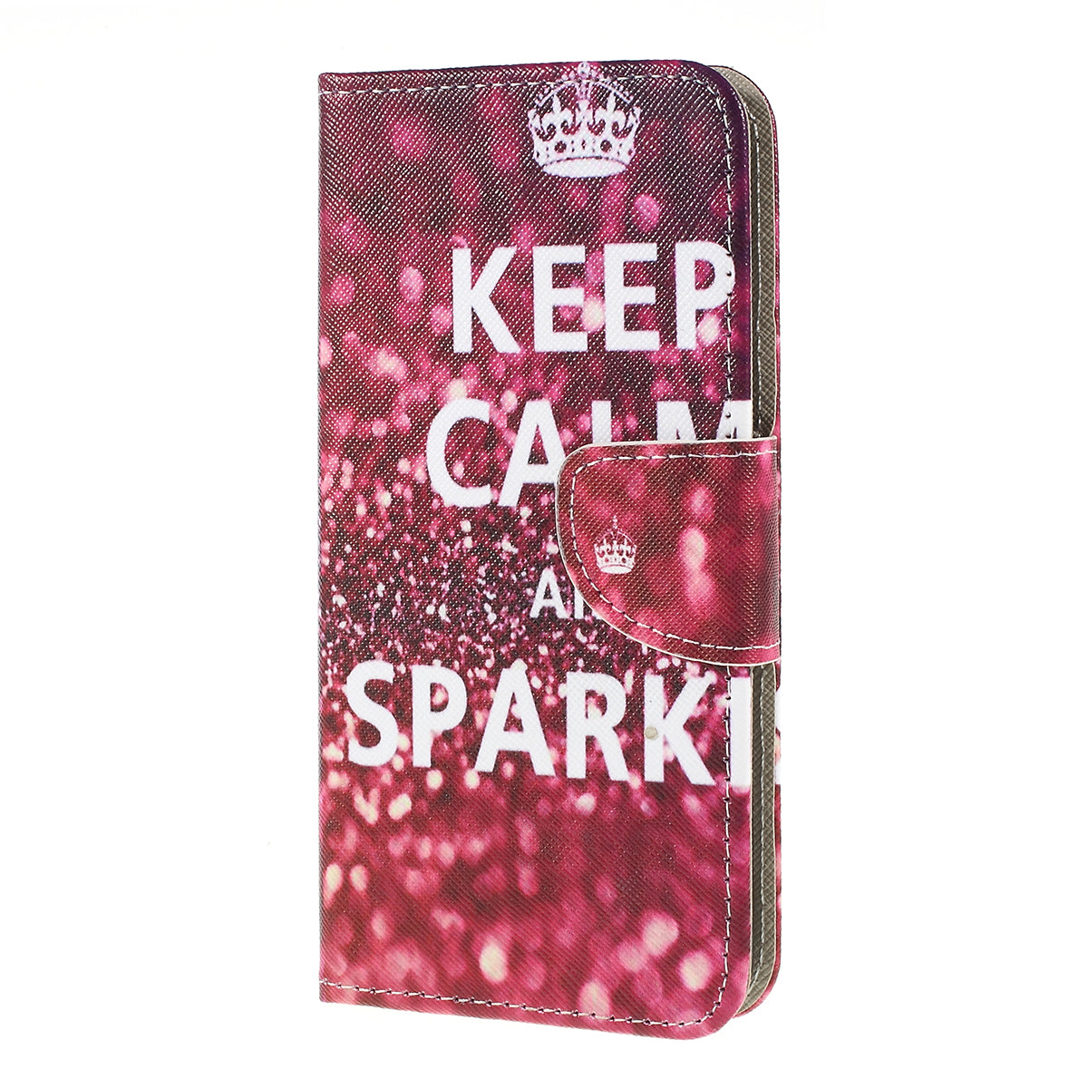 Cross Texture Pattern Printing PU Leather Magnetic Phone Cover for Samsung Galaxy A10