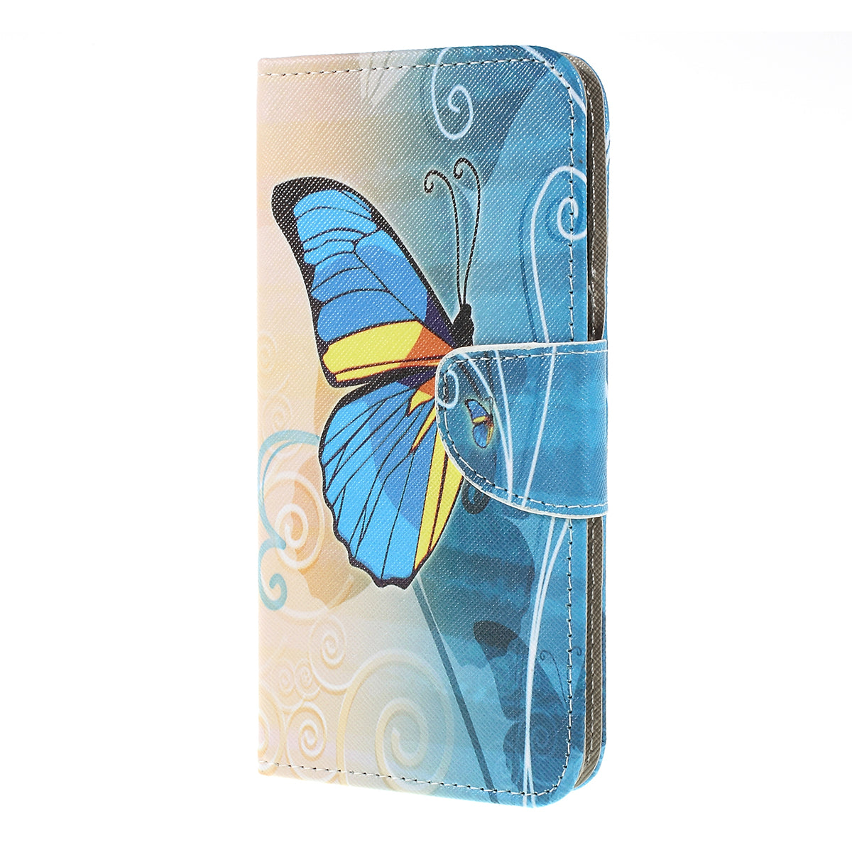 Cross Texture Pattern Printing PU Leather Magnetic Phone Cover for Samsung Galaxy A10