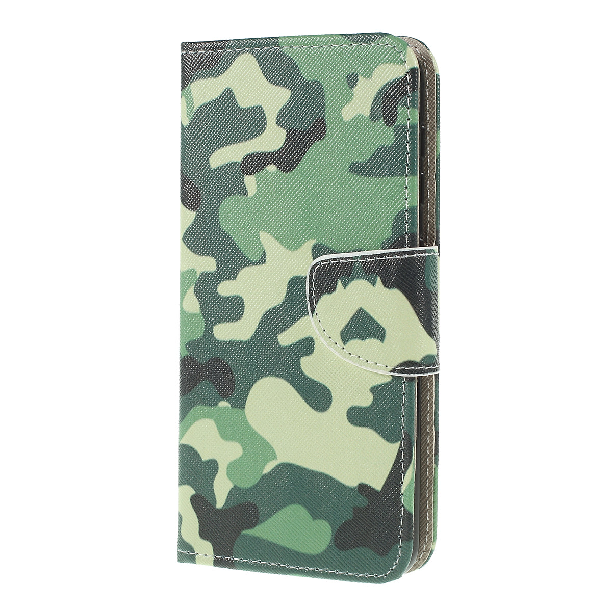 Cross Texture Pattern Printing PU Leather Magnetic Phone Cover for Samsung Galaxy A10