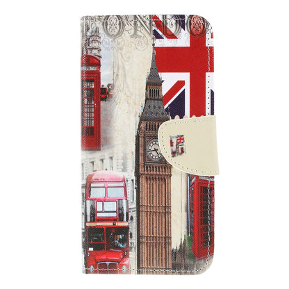 Cross Texture Pattern Printing PU Leather Magnetic Phone Cover for Samsung Galaxy A10