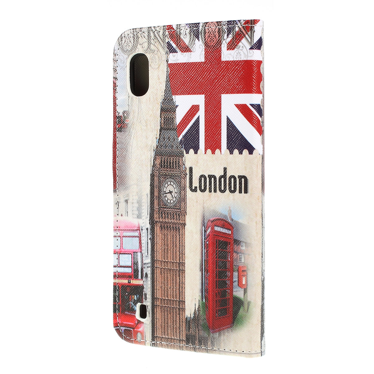 Cross Texture Pattern Printing PU Leather Magnetic Phone Cover for Samsung Galaxy A10