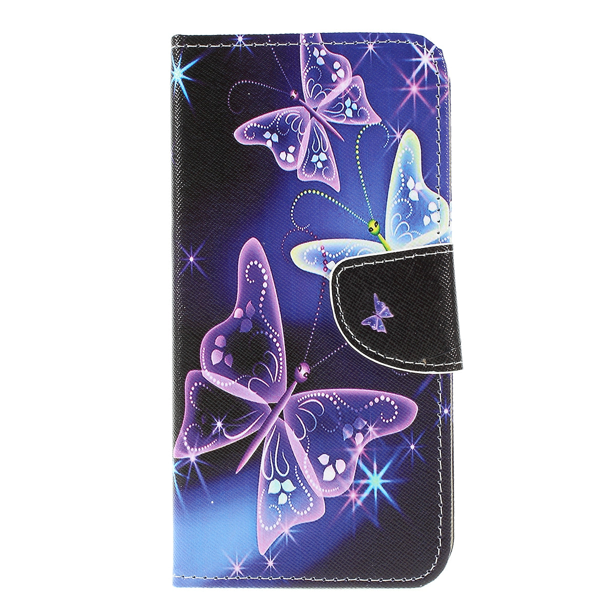 Cross Texture Pattern Printing PU Leather Magnetic Phone Cover for Samsung Galaxy A10
