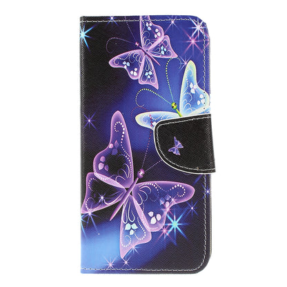 Cross Texture Pattern Printing PU Leather Magnetic Phone Cover for Samsung Galaxy A10