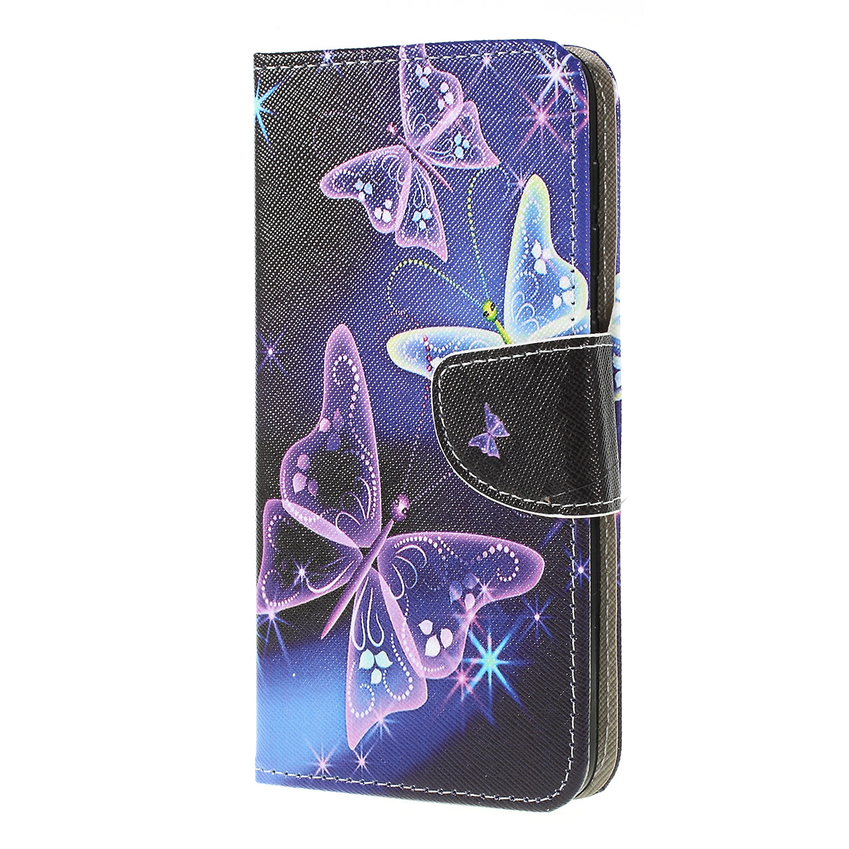 Cross Texture Pattern Printing PU Leather Magnetic Phone Cover for Samsung Galaxy A10