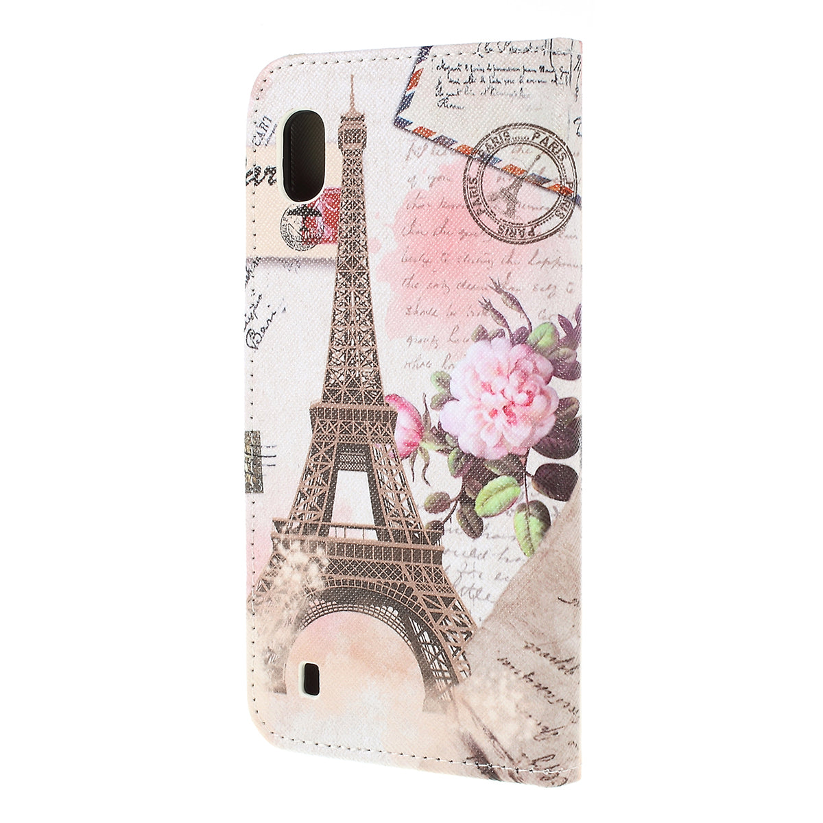 Cross Texture Pattern Printing PU Leather Magnetic Phone Cover for Samsung Galaxy A10