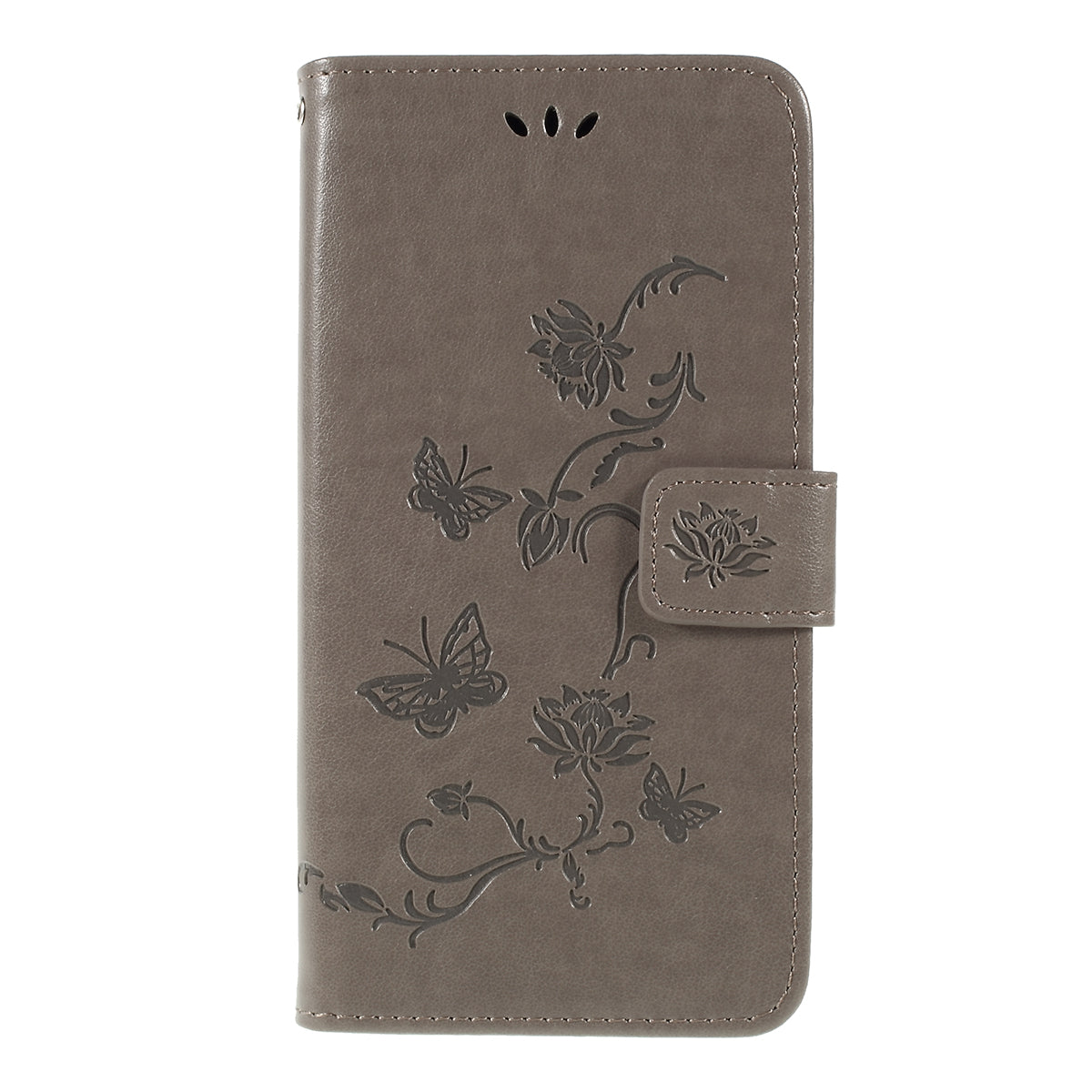 Imprint Butterfly Flower PU Leather Flip Stand Phone Case for Samsung Galaxy A10