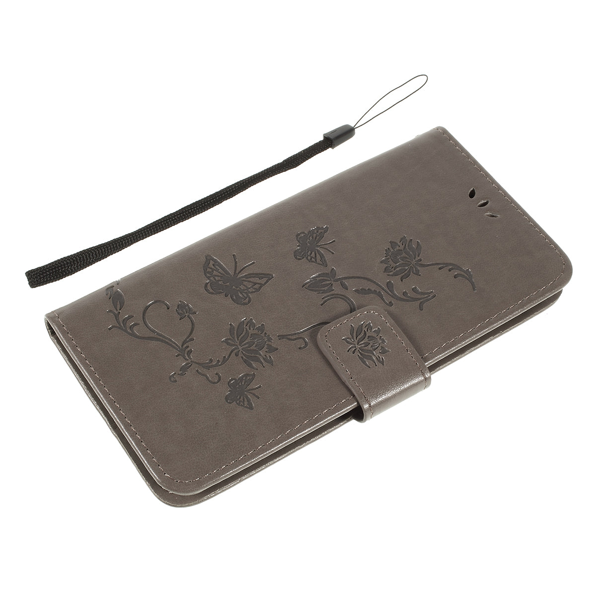 Imprint Butterfly Flower PU Leather Flip Stand Phone Case for Samsung Galaxy A10